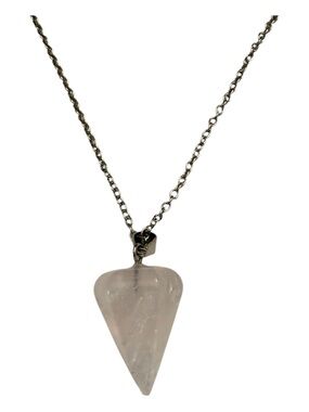 Rose Quartz Pendulum Necklace